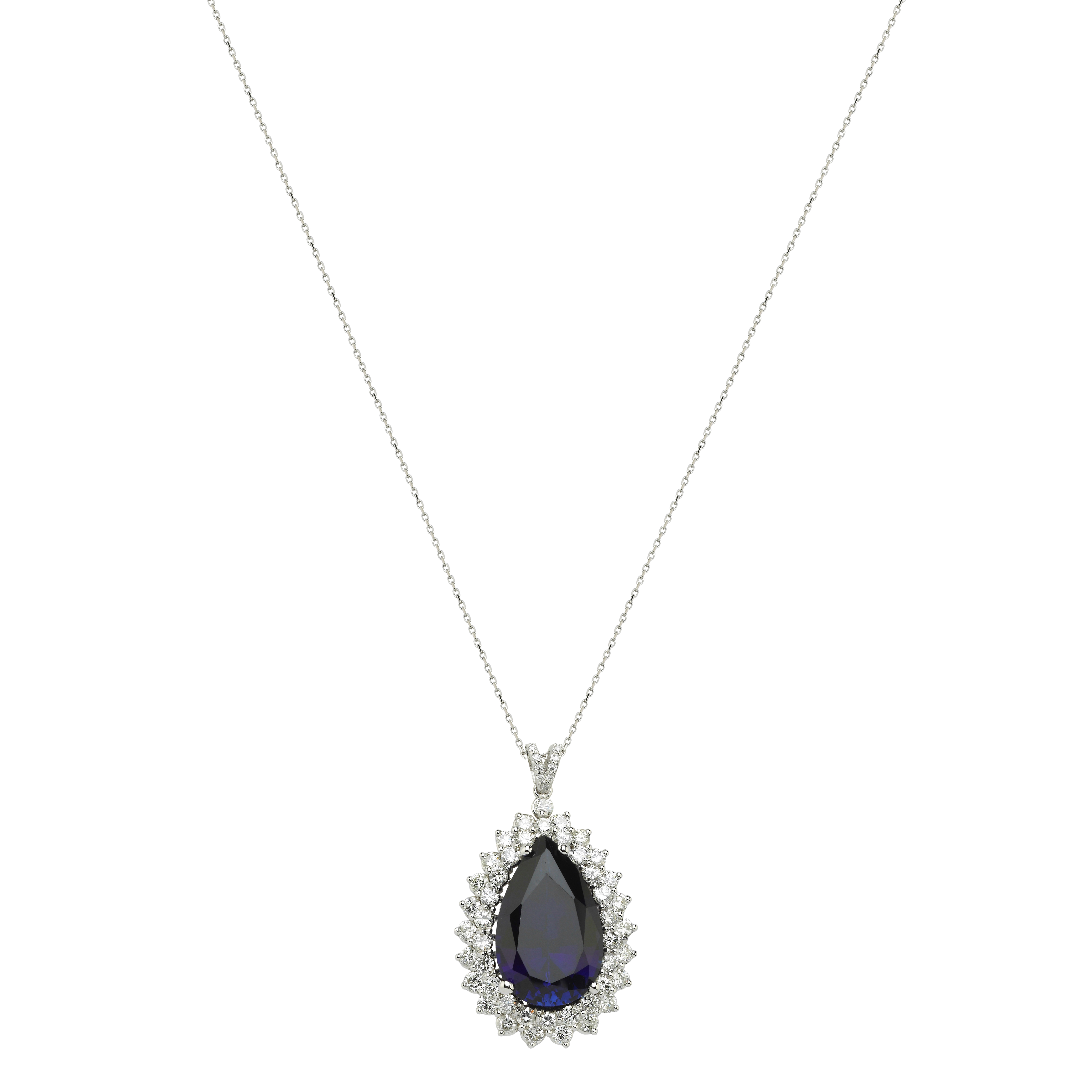 Diamond Sapphire Necklace