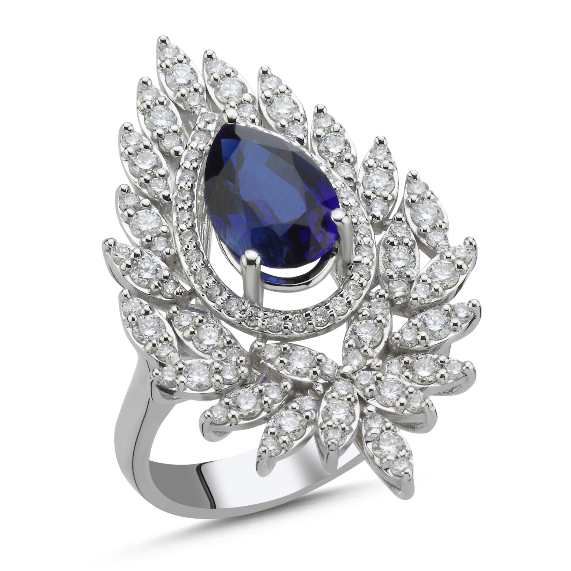  Diamond Sapphire Ring